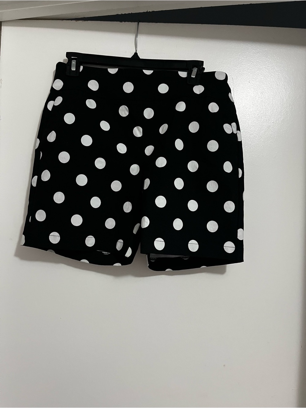 Polka Dot Black & White Women's Shorts